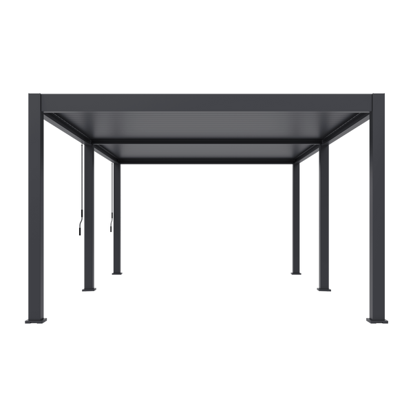 Orion Premium vrijstaand lamellen overkapping 400x600 cm handmatig - Antraciet