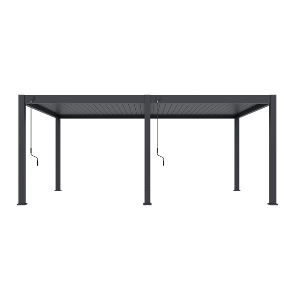 Orion Premium vrijstaand lamellen overkapping 400x600 cm handmatig - Antraciet