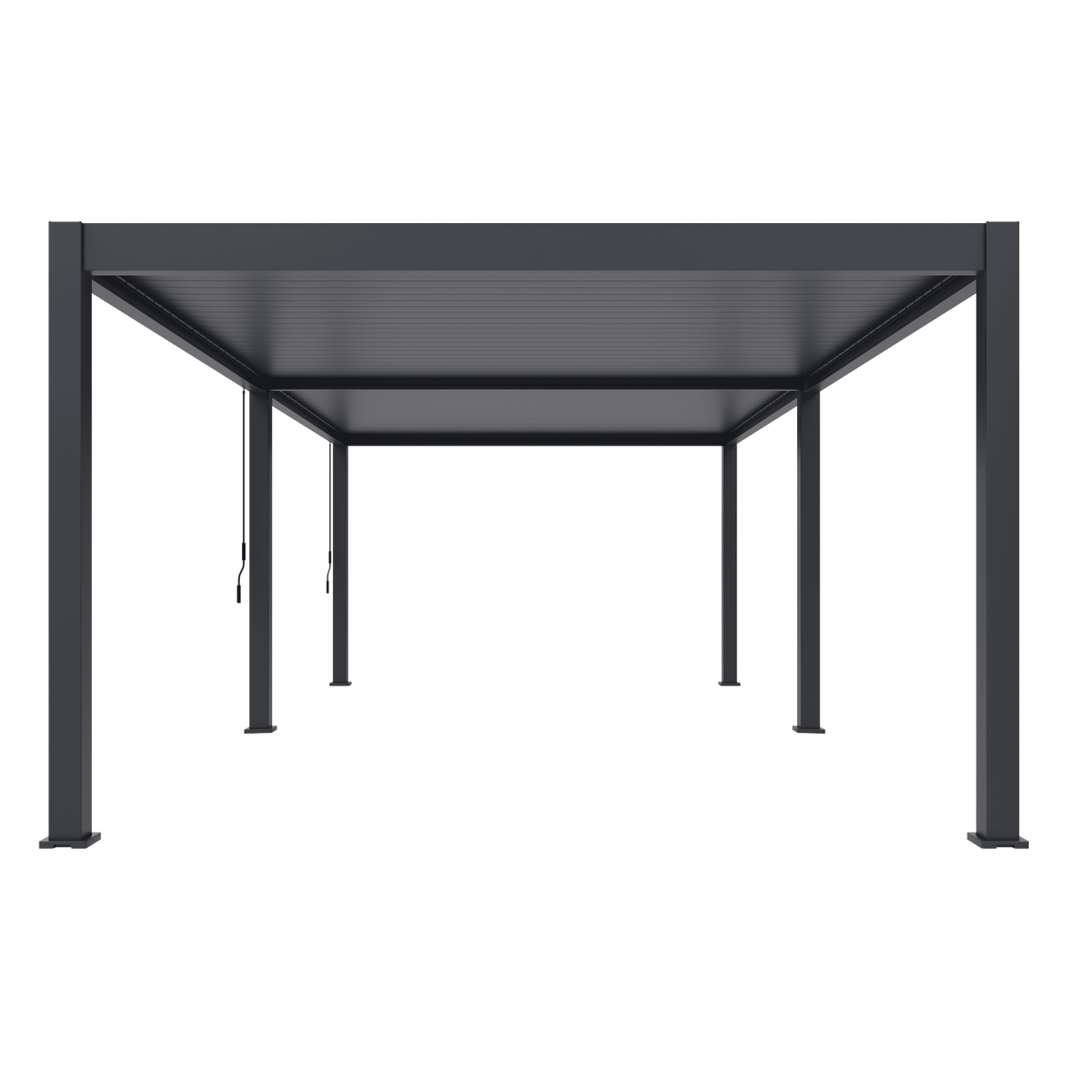 Orion Premium vrijstaand lamellen overkapping 400x800 cm handmatig - Antraciet