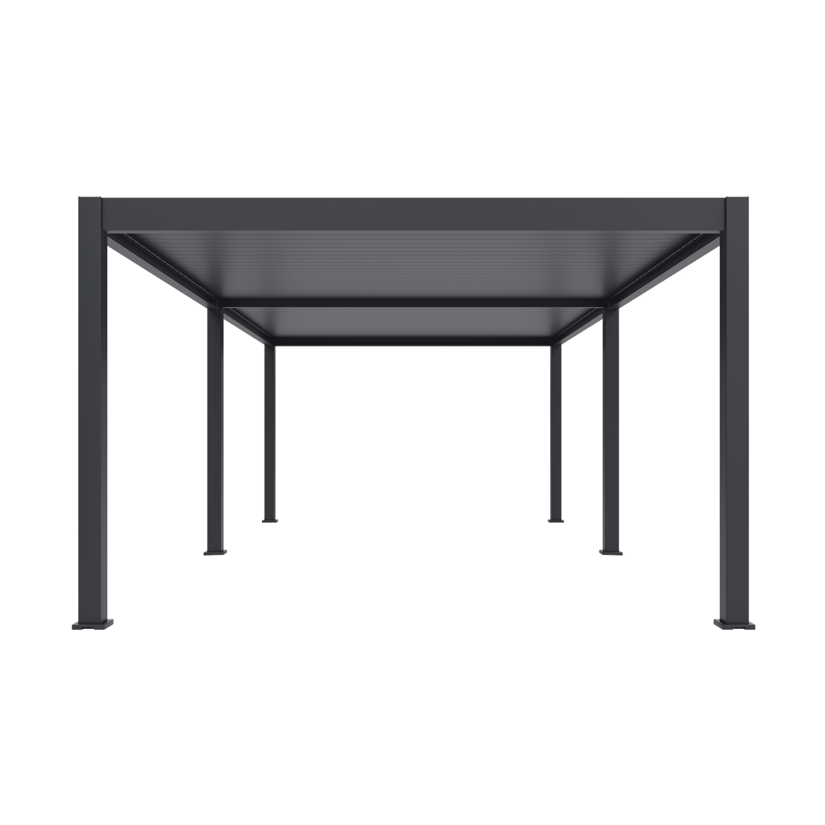 Orion Premium vrijstaand lamellen overkapping 400x800 cm handmatig - Antraciet