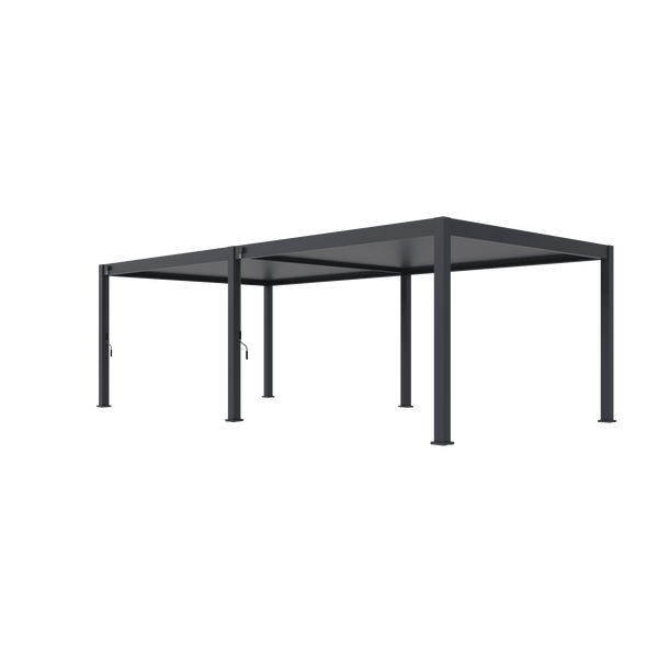 Orion Premium vrijstaand lamellen overkapping 400x800 cm handmatig - Antraciet