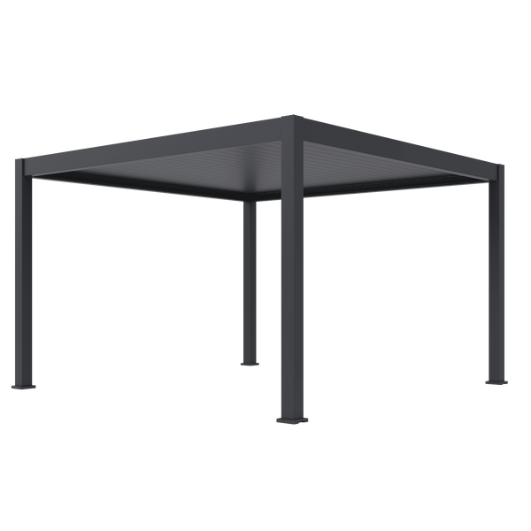 Orion Premium vrijstaand lamellen overkapping 300x400 cm elektrisch - Antraciet