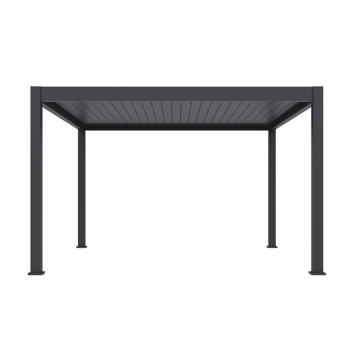 Orion Premium vrijstaand lamellen overkapping 400x400 cm elektrisch - Antraciet