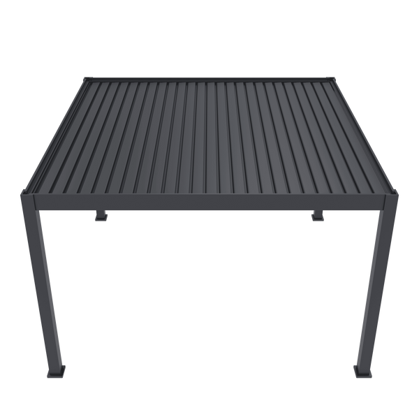 Orion Premium vrijstaand lamellen overkapping 400x400 cm elektrisch - Antraciet