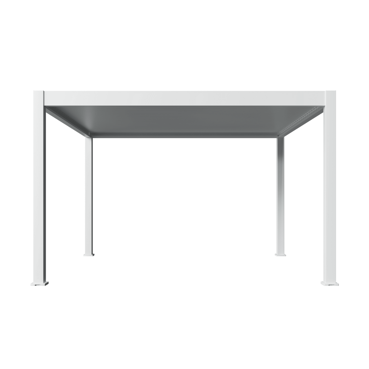 Orion Premium vrijstaand lamellen overkapping 400x400 cm elektrisch - Wit