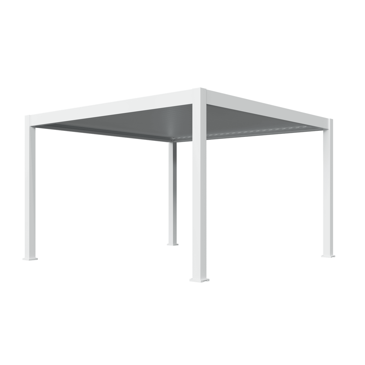 Orion Premium vrijstaand lamellen overkapping 400x400 cm elektrisch - Wit