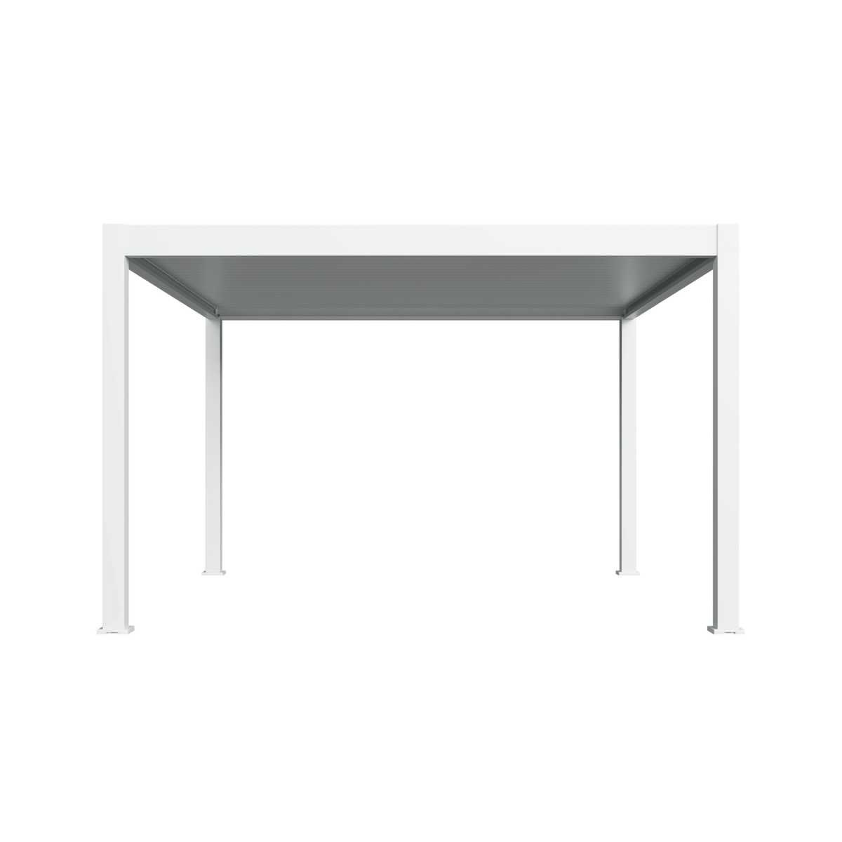 Orion Premium vrijstaand lamellen overkapping 400x400 cm elektrisch - Wit