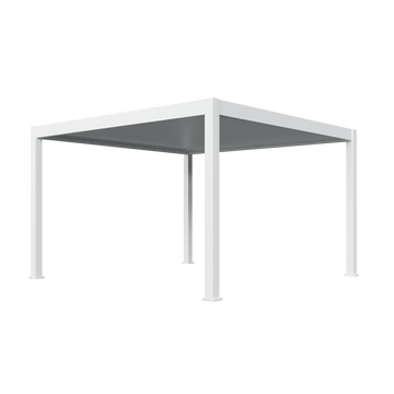 Orion Premium vrijstaand lamellen overkapping 400x400 cm elektrisch - Wit