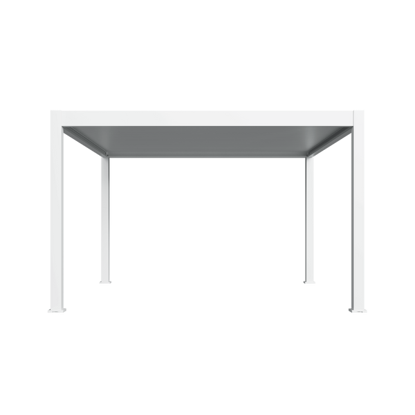 Orion Premium vrijstaand lamellen overkapping 400x400 cm elektrisch - Wit