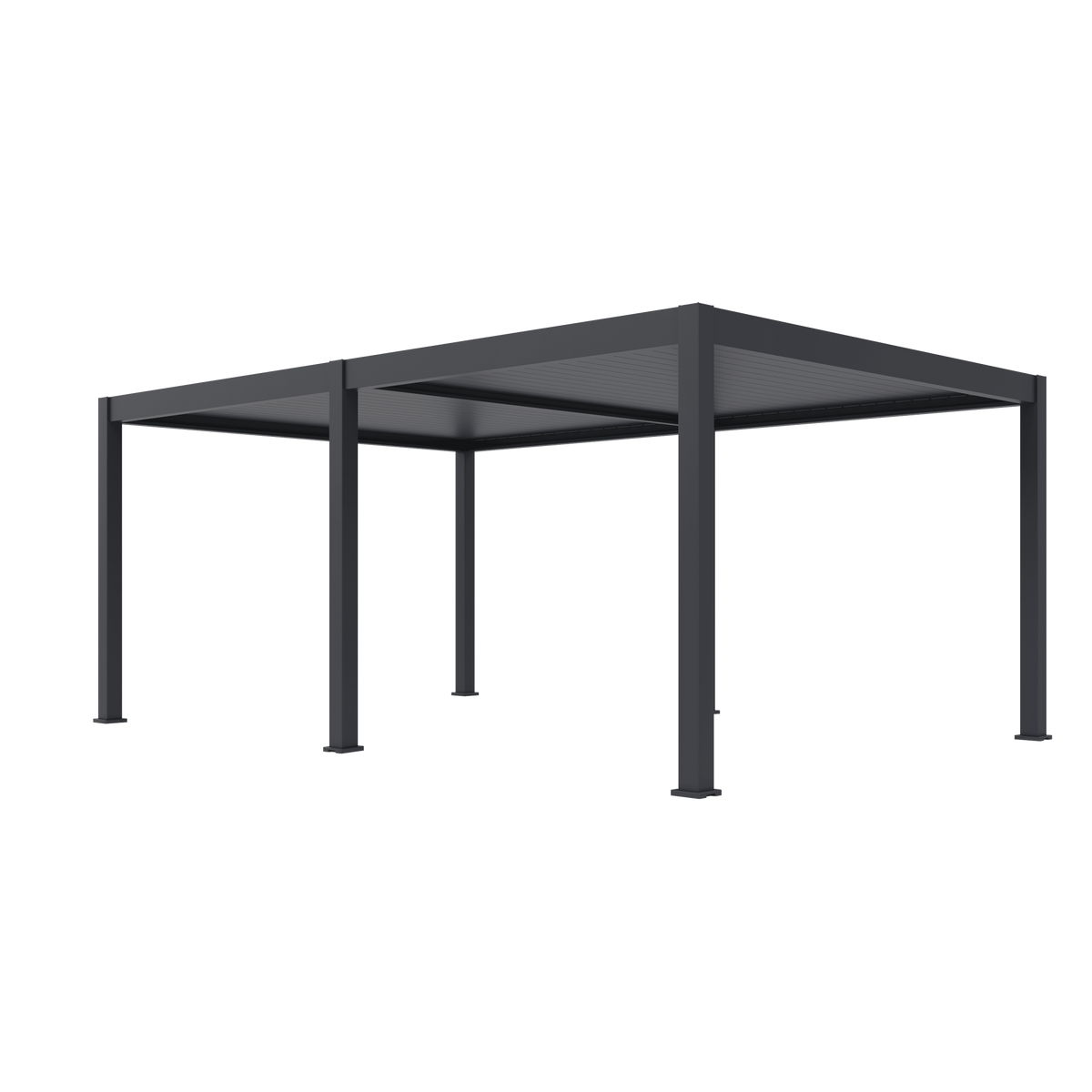 Orion Premium vrijstaand lamellen overkapping 400x600 cm elektrisch - Antraciet