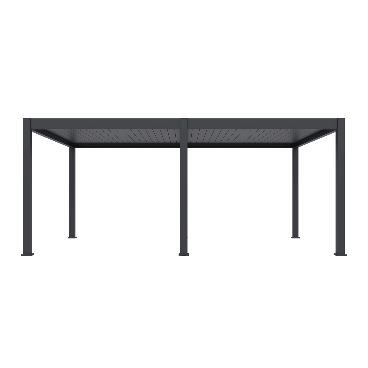 Orion Premium vrijstaand lamellen overkapping 400x600 cm elektrisch - Antraciet