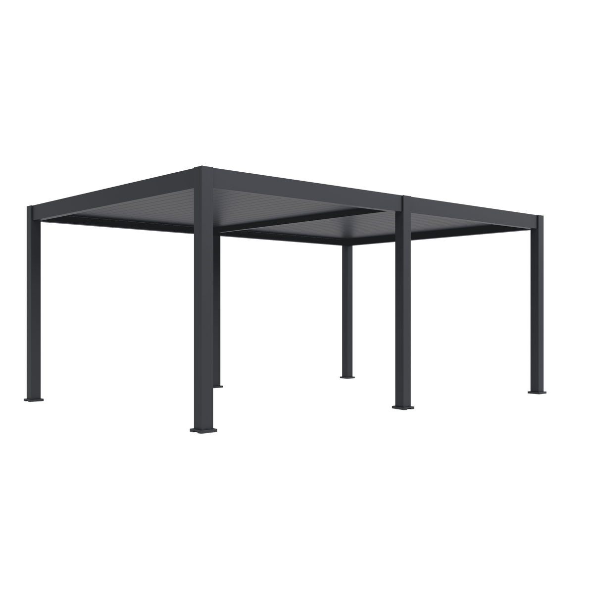 Orion Premium vrijstaand lamellen overkapping 400x600 cm elektrisch - Antraciet