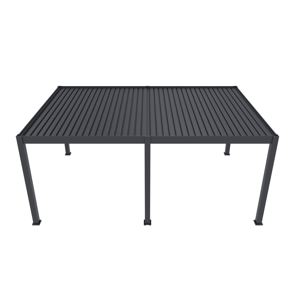 Orion Premium vrijstaand lamellen overkapping 400x600 cm elektrisch - Antraciet