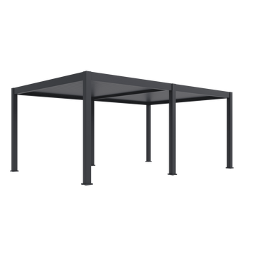 Orion Premium vrijstaand lamellen overkapping 400x600 cm elektrisch - Antraciet