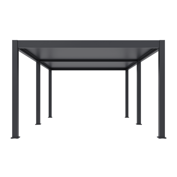 Orion Premium vrijstaand lamellen overkapping 400x600 cm elektrisch - Antraciet