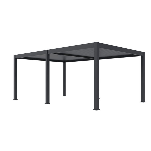 Orion Premium vrijstaand lamellen overkapping 400x600 cm elektrisch - Antraciet