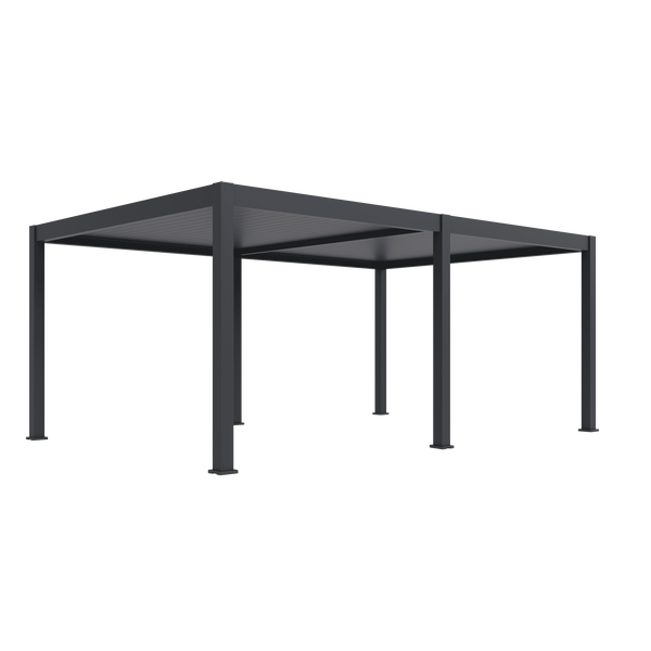 Orion Premium vrijstaand lamellen overkapping 400x600 cm elektrisch - Antraciet