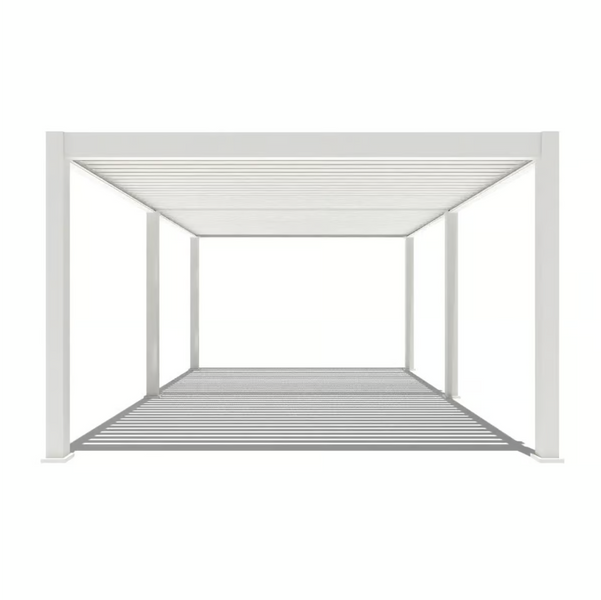 Orion Premium vrijstaand lamellen overkapping 400x600 cm elektrisch - Wit