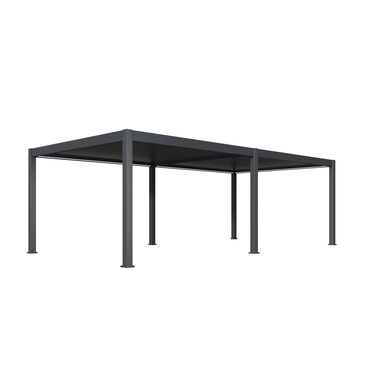 Orion Premium vrijstaand lamellen overkapping 400x800 cm elektrisch - Antraciet