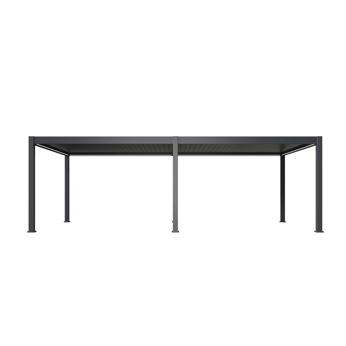 Orion Premium vrijstaand lamellen overkapping 400x800 cm elektrisch - Antraciet