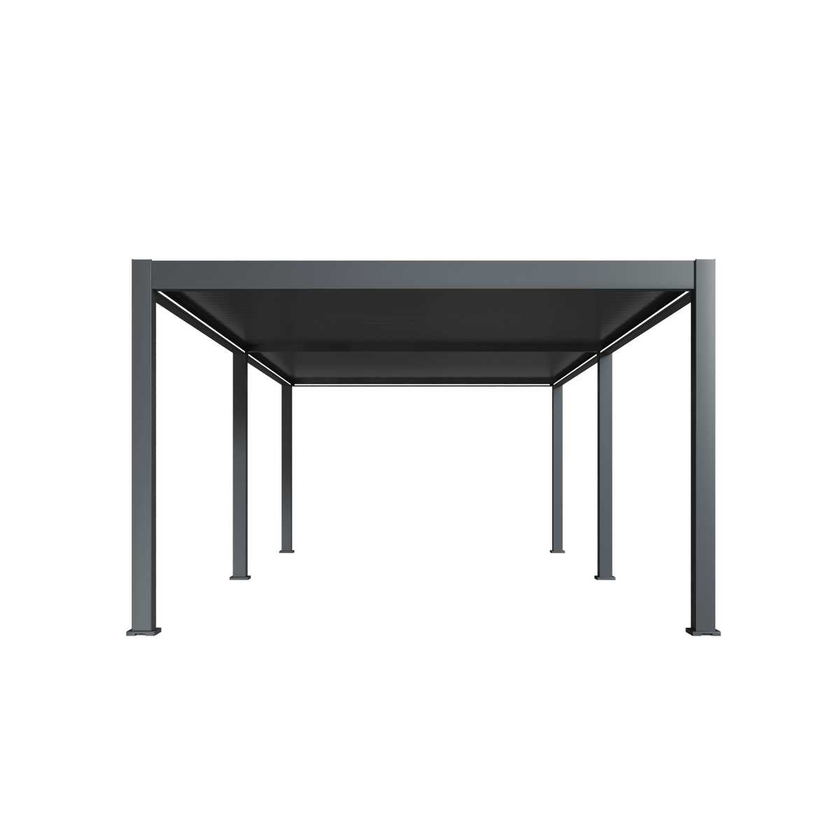 Orion Premium vrijstaand lamellen overkapping 400x800 cm elektrisch - Antraciet