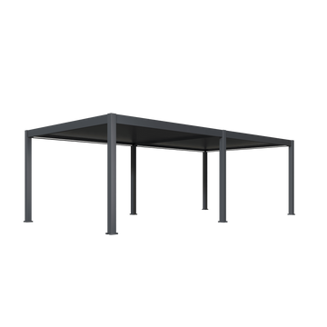 Orion Premium vrijstaand lamellen overkapping 400x800 cm elektrisch - Antraciet