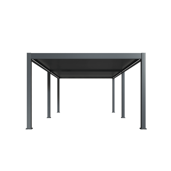 Orion Premium vrijstaand lamellen overkapping 400x800 cm elektrisch - Antraciet