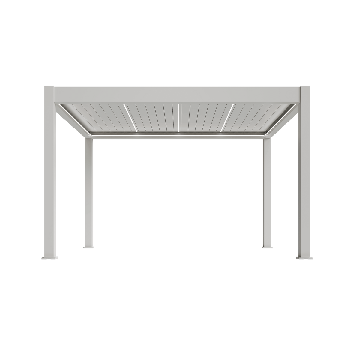 Orion Prestige vrijstaand lamellen overkapping 360x360 cm elektrisch - Wit