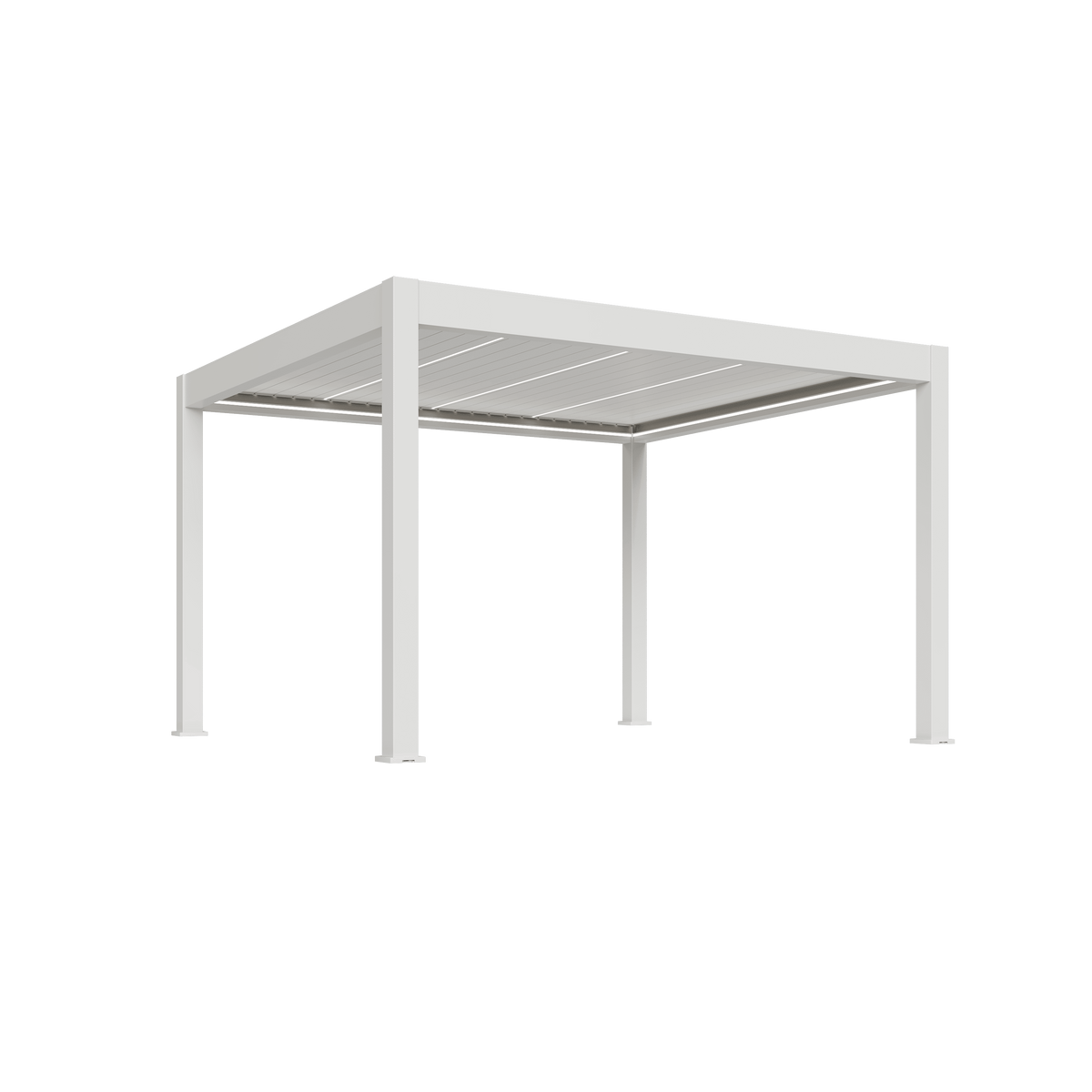 Orion Prestige vrijstaand lamellen overkapping 360x360 cm elektrisch - Wit