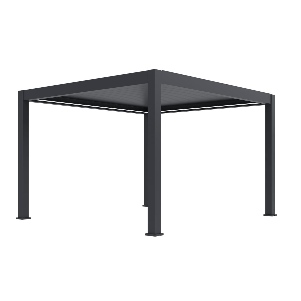 Orion Prestige vrijstaand lamellen overkapping 360x400 cm elektrisch - Antraciet