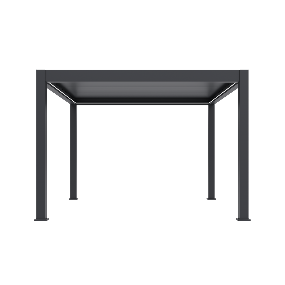 Orion Prestige vrijstaand lamellen overkapping 360x400 cm elektrisch - Antraciet