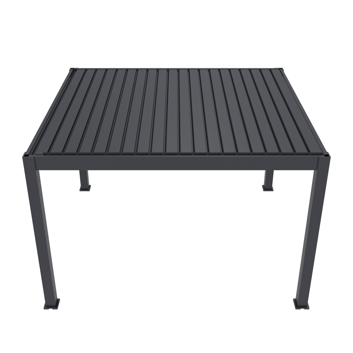 Orion Prestige vrijstaand lamellen overkapping 360x400 cm elektrisch - Antraciet