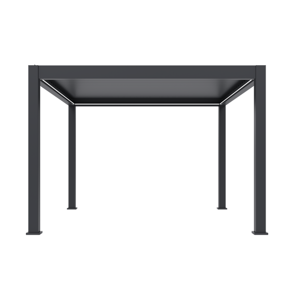 Orion Prestige vrijstaand lamellen overkapping 360x400 cm elektrisch - Antraciet