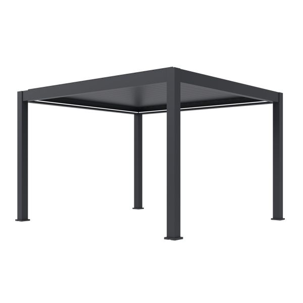 Orion Prestige vrijstaand lamellen overkapping 360x400 cm elektrisch - Antraciet