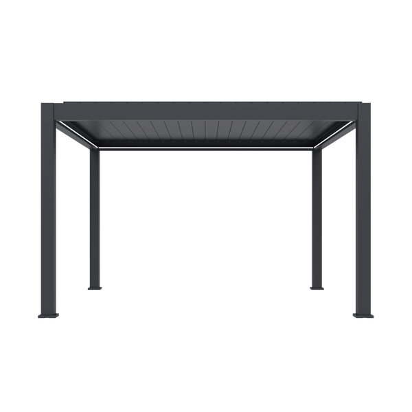 Orion Prestige vrijstaand lamellen overkapping 360x400 cm elektrisch - Antraciet