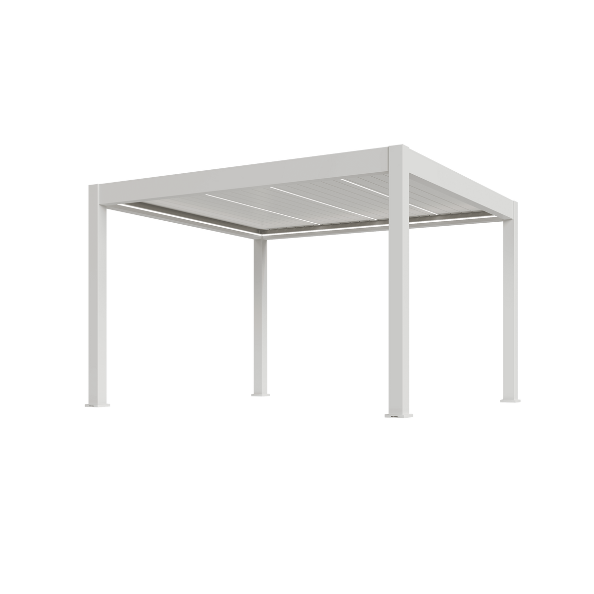 Orion Prestige vrijstaand lamellen overkapping 360x400 cm elektrisch - Wit