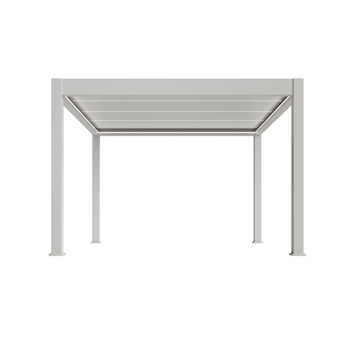 Orion Prestige vrijstaand lamellen overkapping 360x400 cm elektrisch - Wit