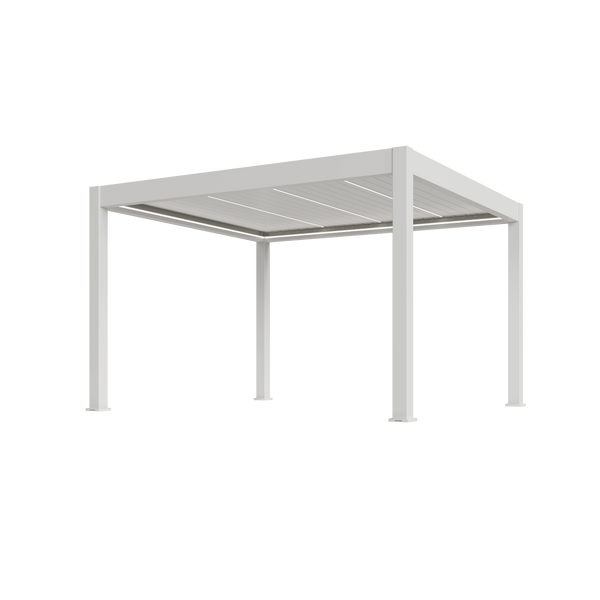 Orion Prestige vrijstaand lamellen overkapping 360x400 cm elektrisch - Wit