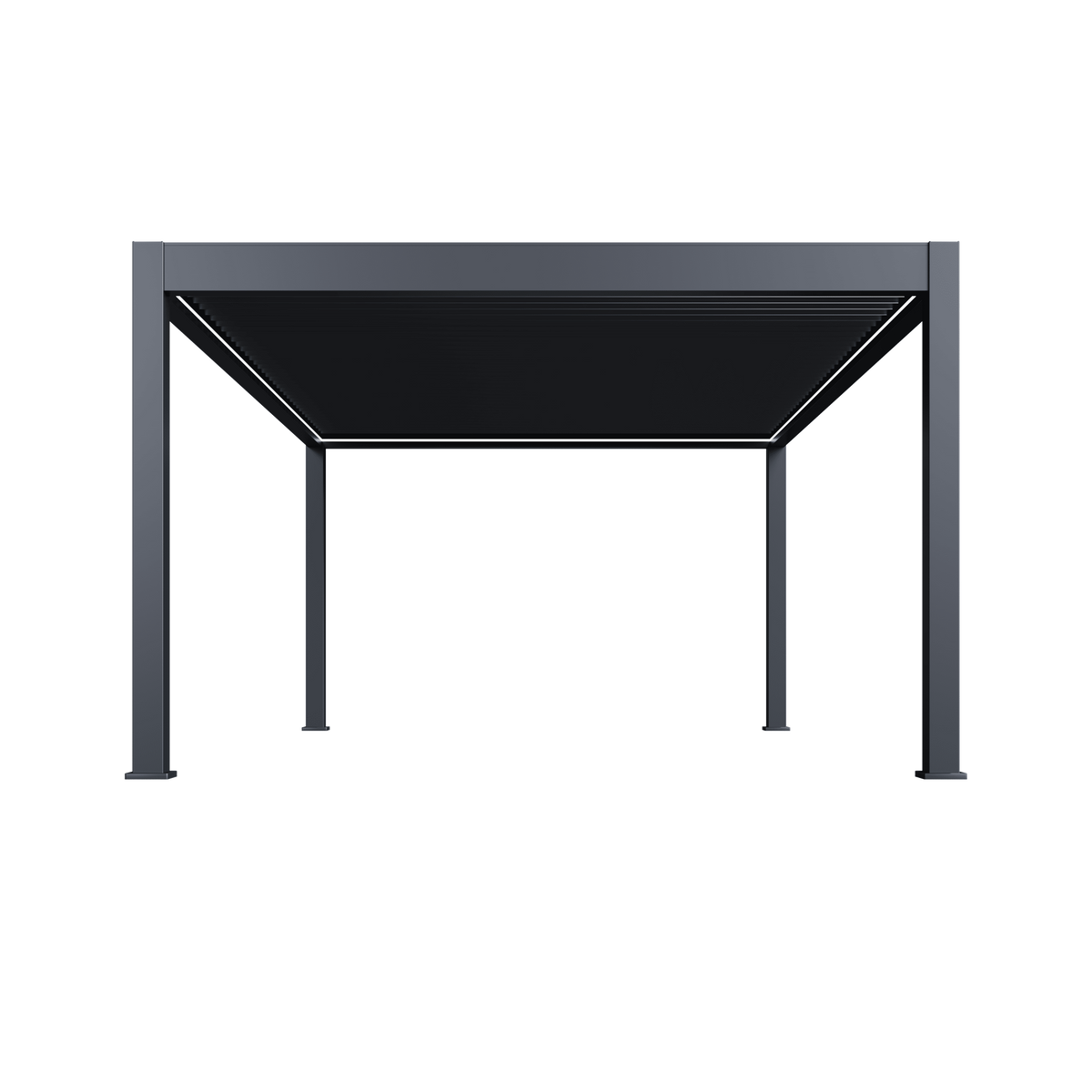 Orion Prestige vrijstaand lamellen overkapping 360x530 cm elektrisch - Antraciet