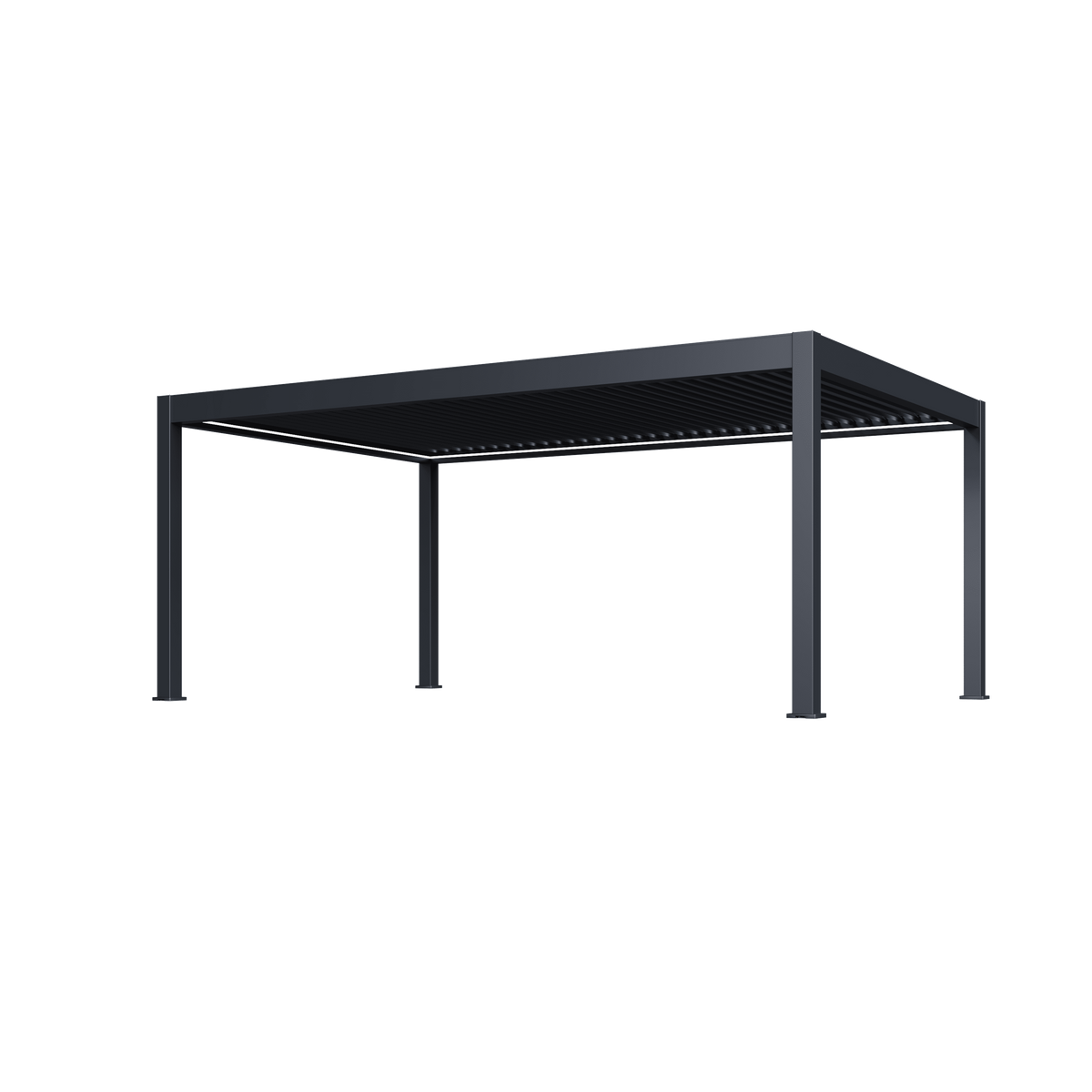 Orion Prestige vrijstaand lamellen overkapping 360x530 cm elektrisch - Antraciet