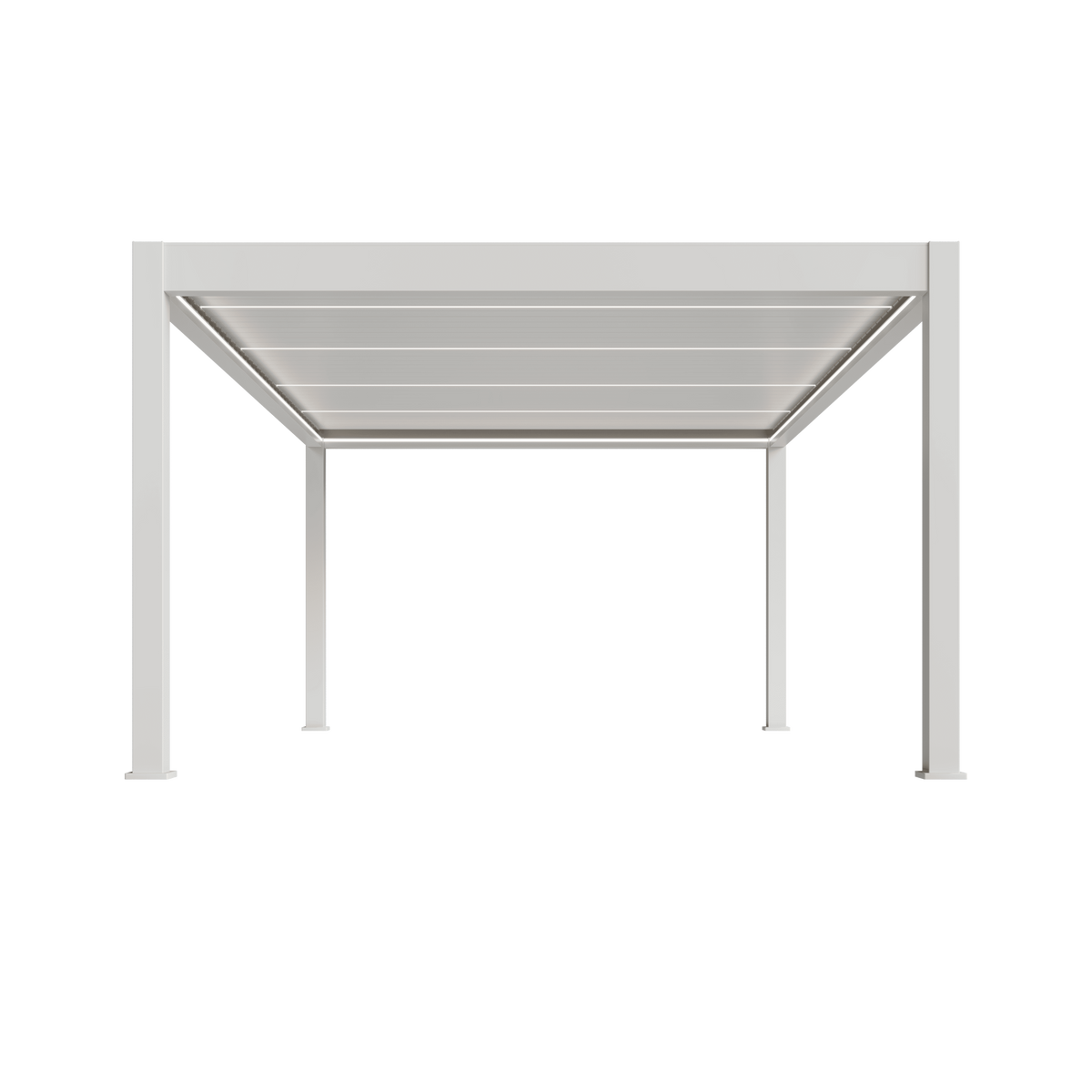 Orion Prestige vrijstaand lamellen overkapping 360x530 cm elektrisch - Wit