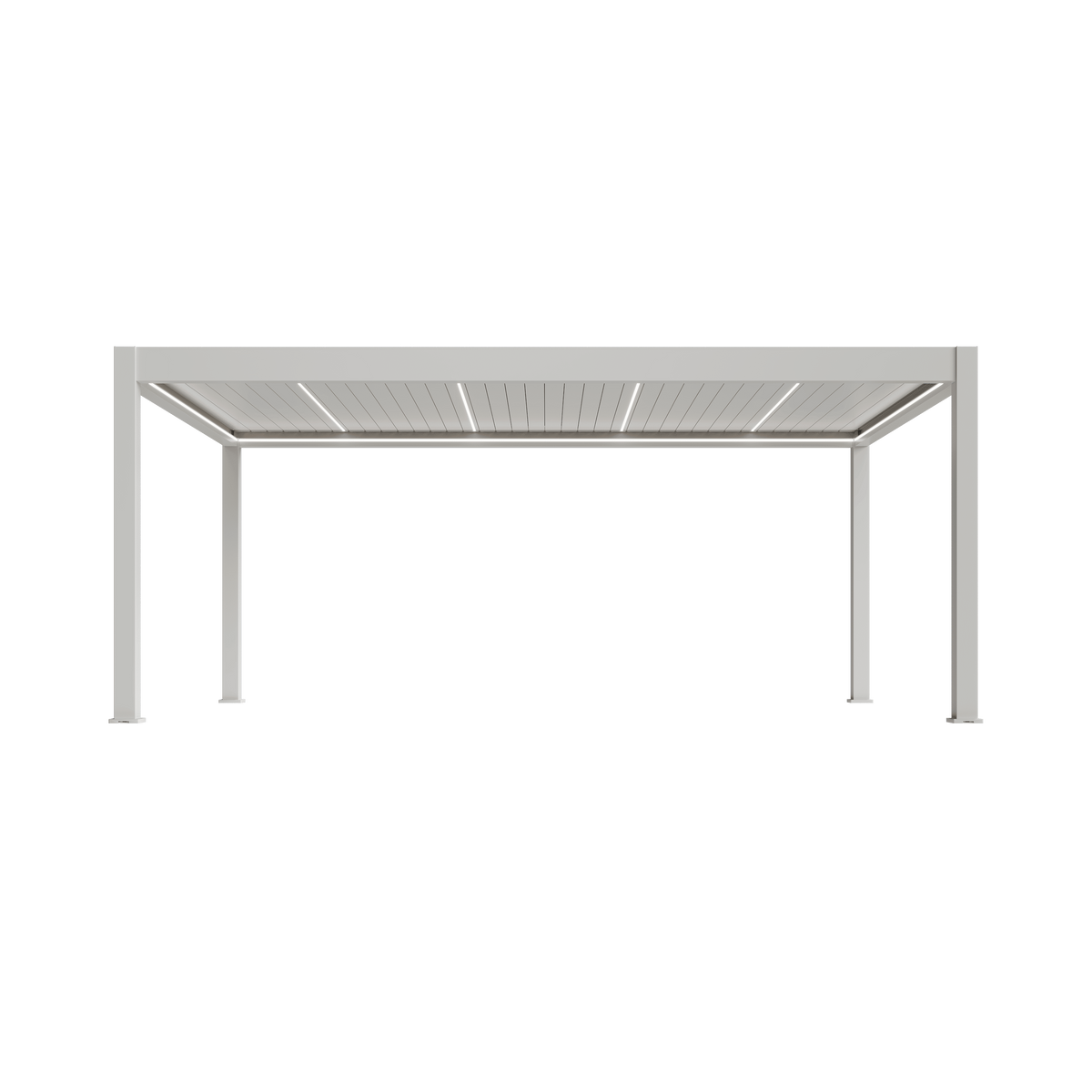 Orion Prestige vrijstaand lamellen overkapping 360x530 cm elektrisch - Wit