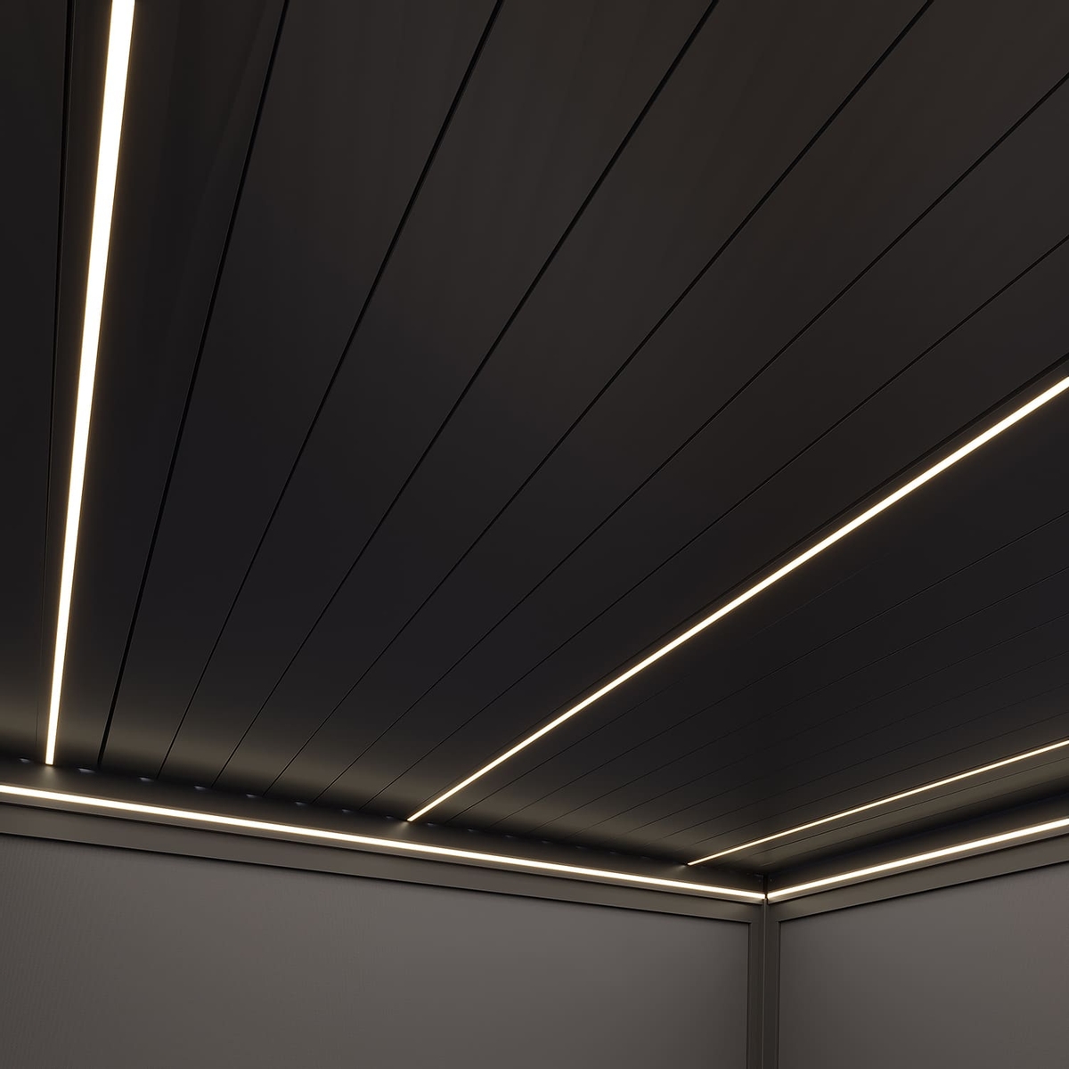 Orion Prestige vrijstaand lamellen overkapping 360x600 cm elektrisch - Antraciet