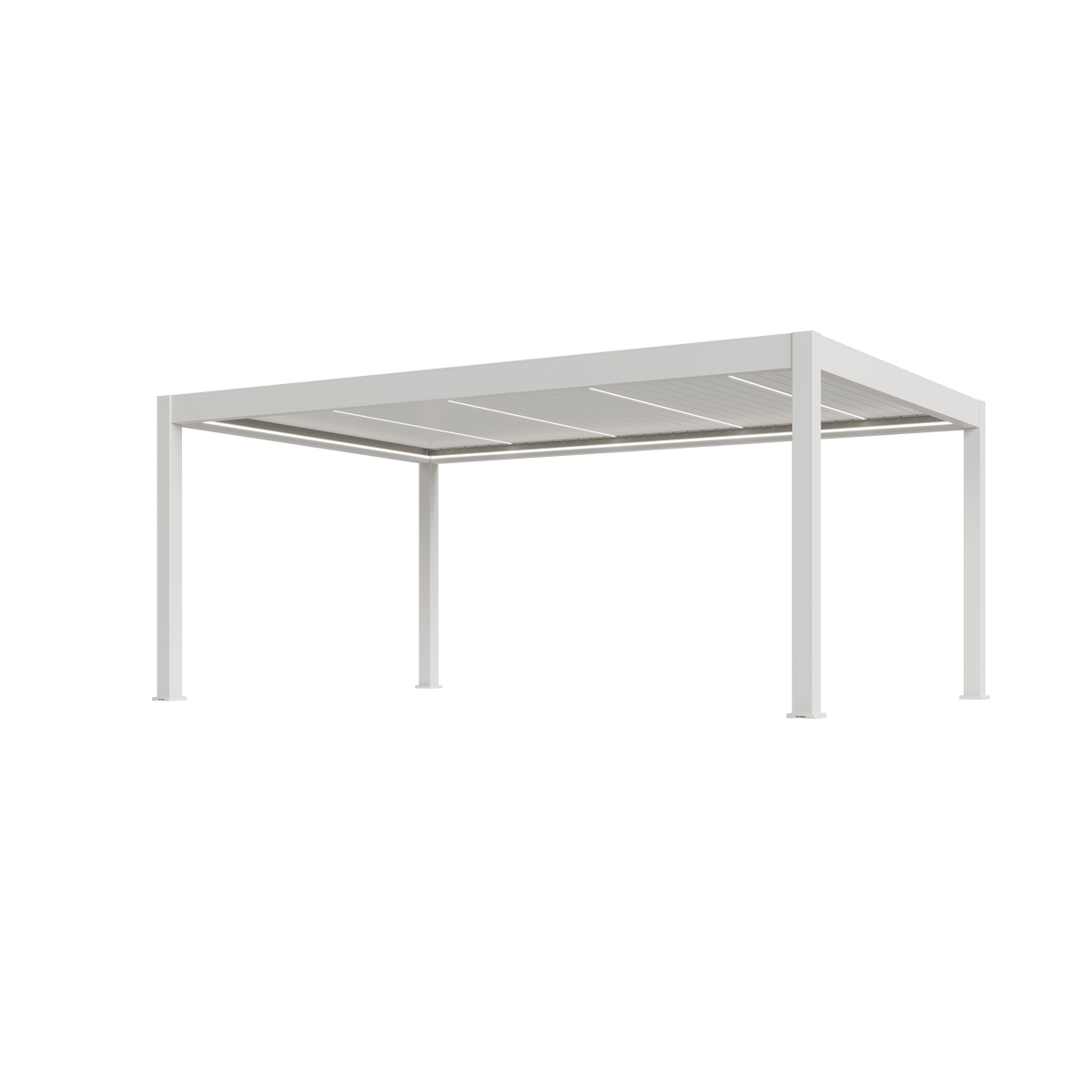 Orion Prestige vrijstaand lamellen overkapping 360x600 cm elektrisch - Wit