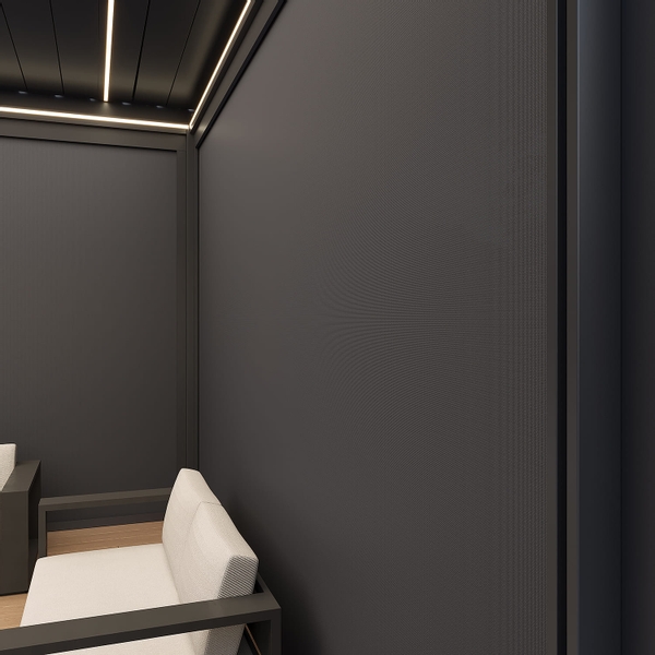 Orion Prestige vrijstaand lamellen overkapping 360x600 cm elektrisch - Wit