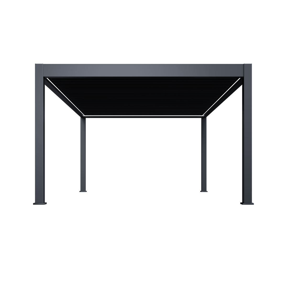 Orion Prestige vrijstaand lamellen overkapping 400x600 cm elektrisch - Antraciet