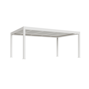 Orion Prestige vrijstaand lamellen overkapping 400x600 cm elektrisch - Wit