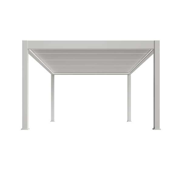 Orion Prestige vrijstaand lamellen overkapping 400x600 cm elektrisch - Wit