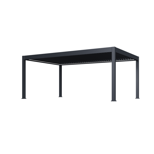 Orion Prestige vrijstaand lamellen overkapping 400x600 cm elektrisch - Antraciet