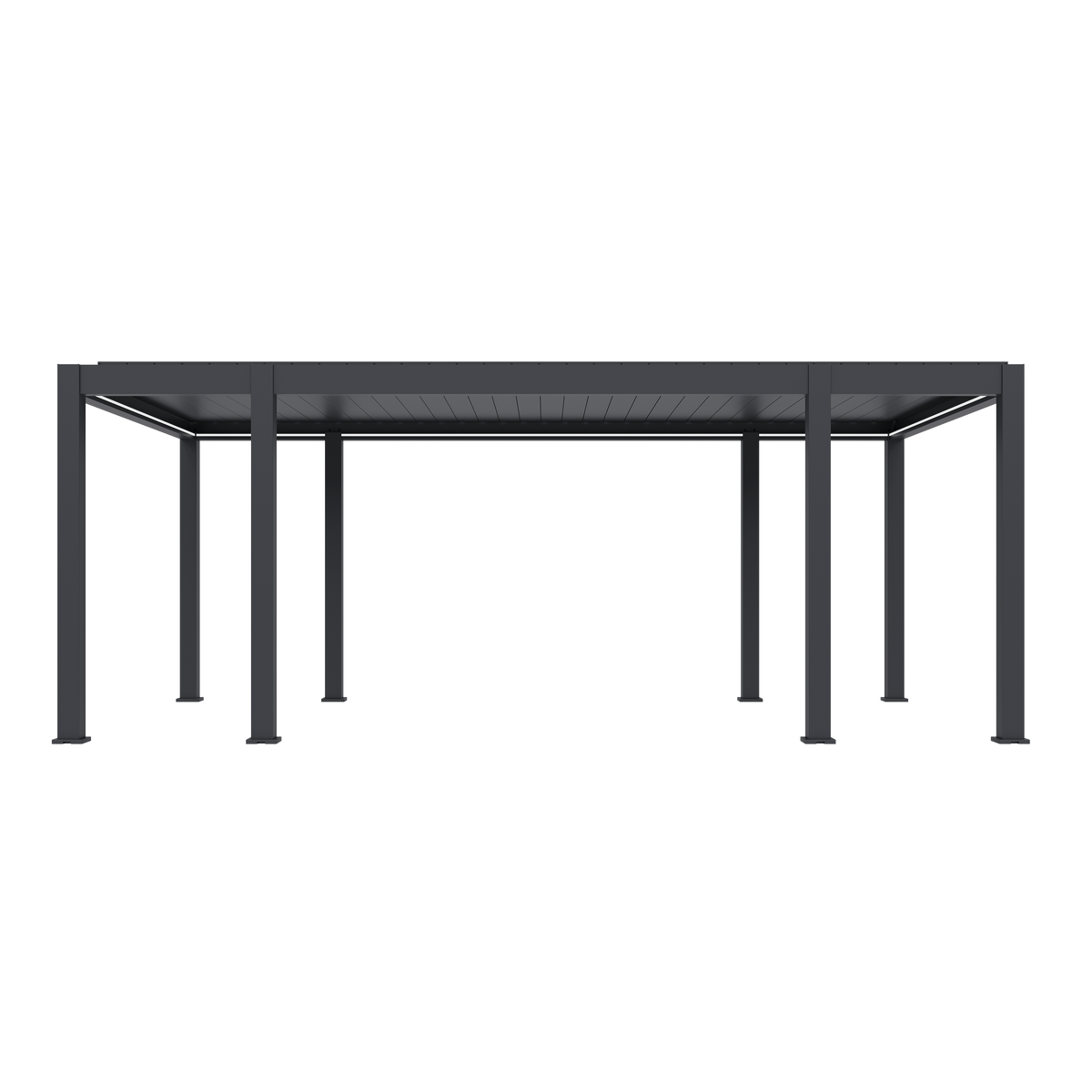 Orion Prestige vrijstaand lamellen overkapping 360x657 cm elektrisch - Antraciet